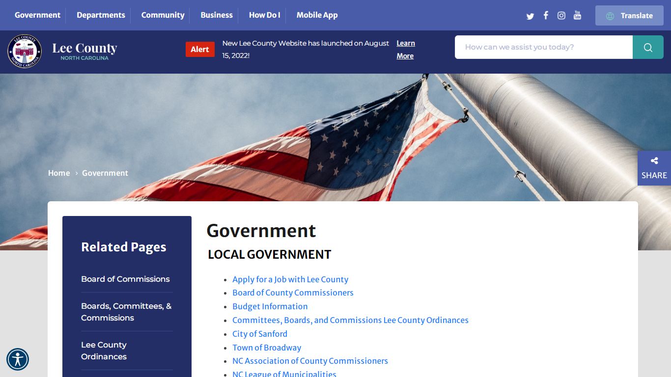 Government - Lee County, North Carolina